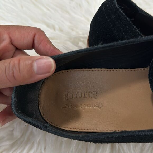 SOLUDOS FLATS SUEDE SHOES SIZE 7.5 - Picture 6 of 9